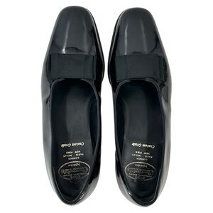 CHURCH’S Black Patent Leather Opera Bow Formal Dress Shoes Slip On Loafers - 9.5